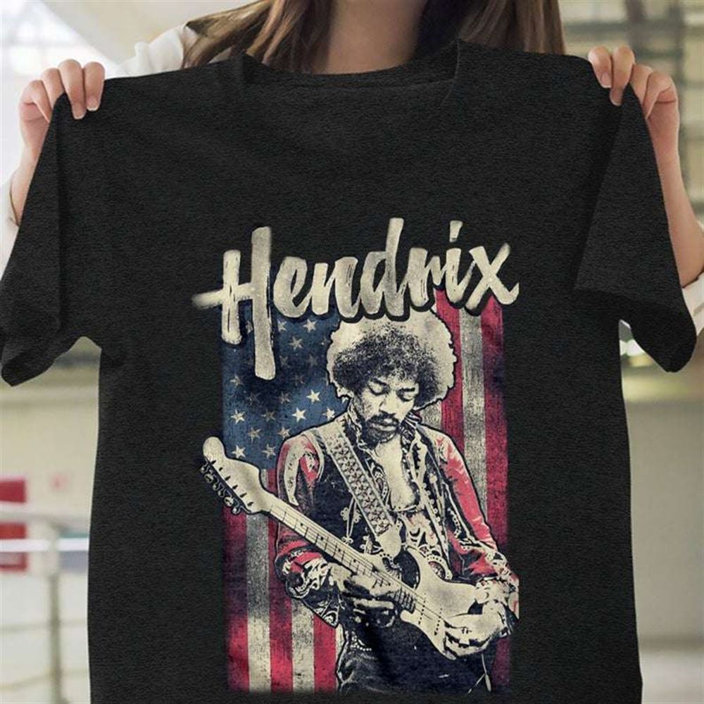 American Flag Jimi Hendrix T Shirt Size Up To 5xl