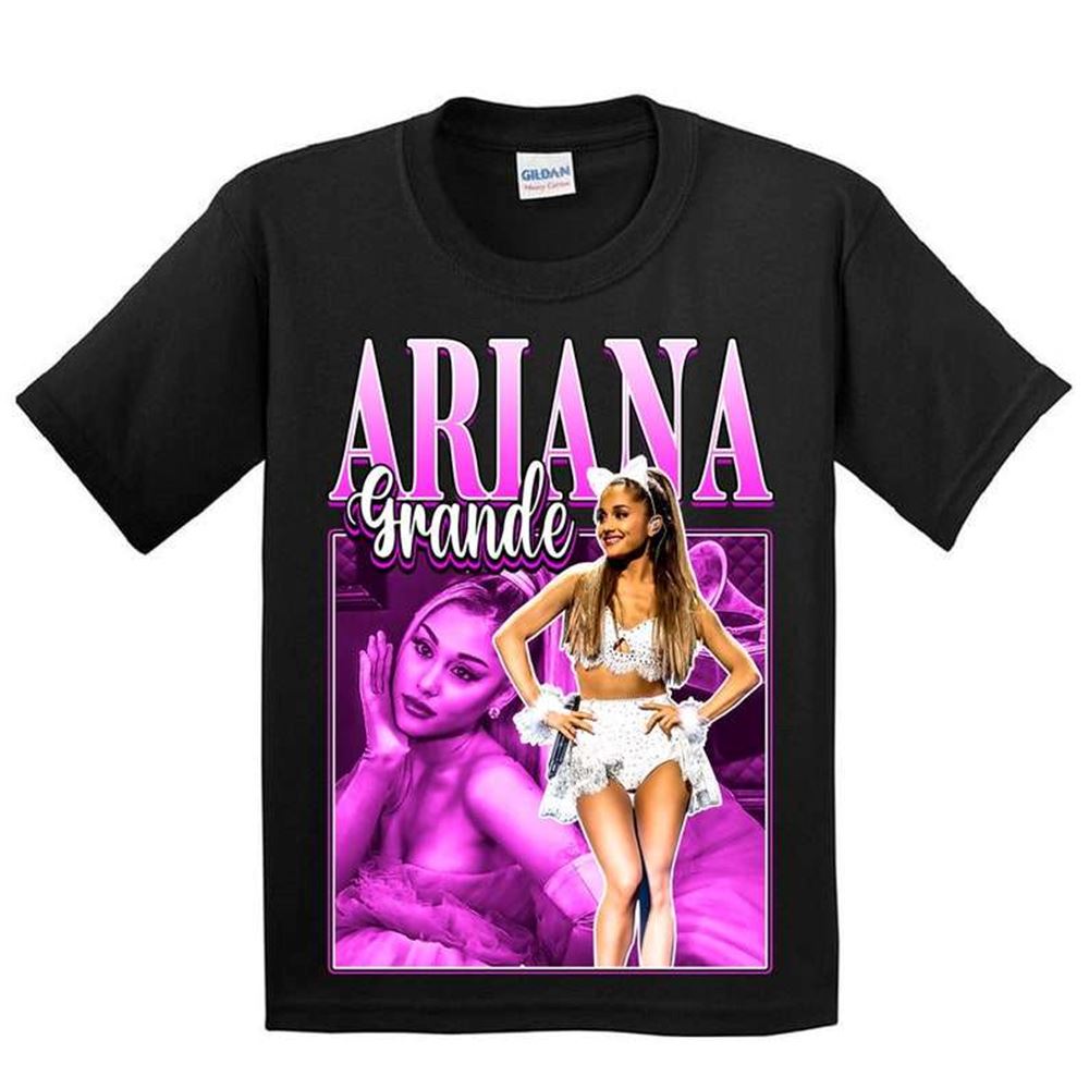 Ariana Grande Singer Vintage Black T Shirt Size Up To 5xl