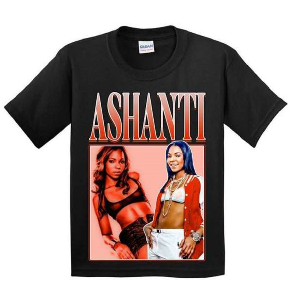 Ashanti Singer Unisex Graphic T Shirt Size Up To 5xl