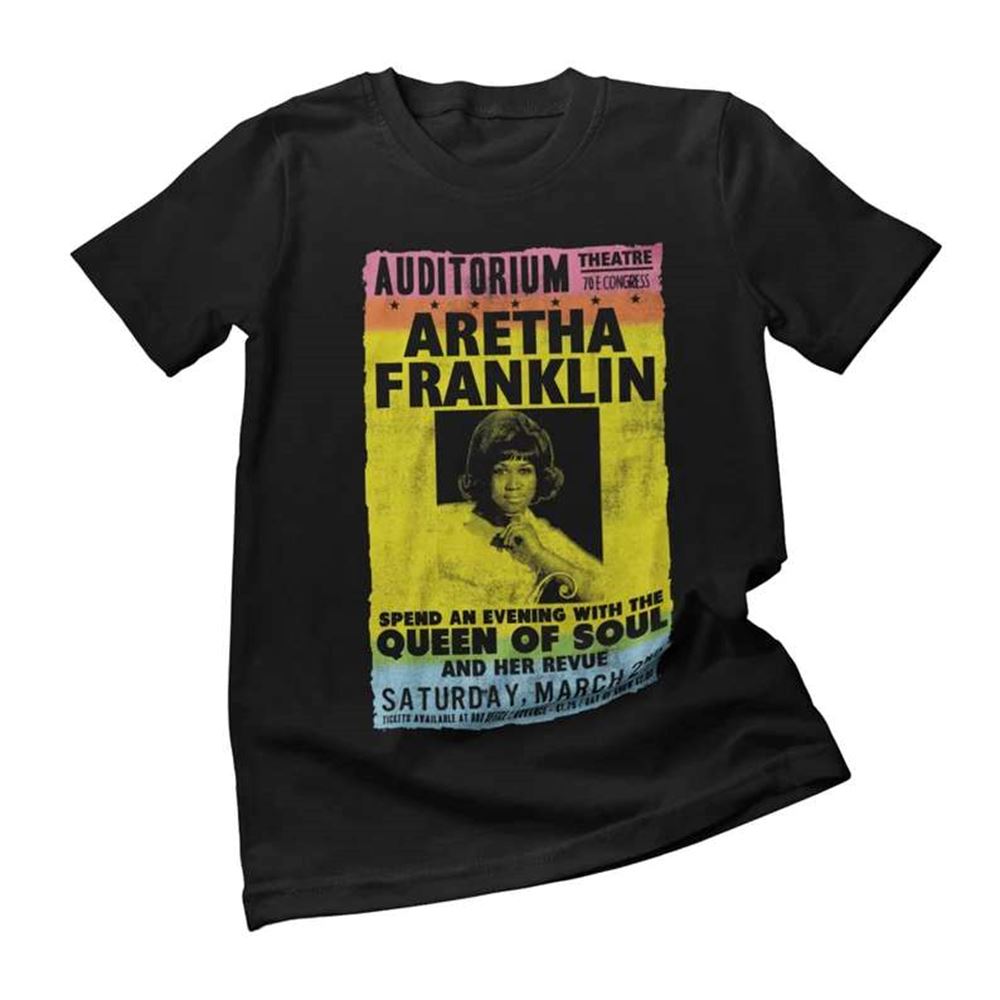 Auditorium Aretha Franklin Tribute Poster T-shirt Size Up To 5xl