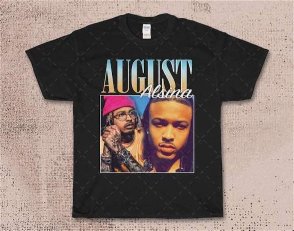 August Alsina Singer T Shirt Merch Music Size Up To 5xl