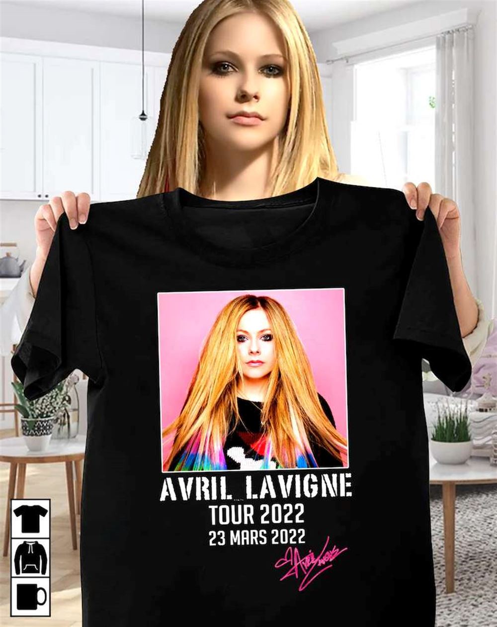 Avril Lavigne 2022 Tour T Shirt Merch Singer Music Size Up To 5xl