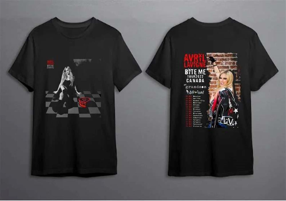 Avril Lavigne Bite Me Tour 2022 T-shirt Size Up To 5xl