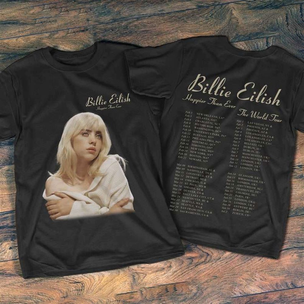 Billie Eilish 2022 Tour T-shirt Size Up To 5xl