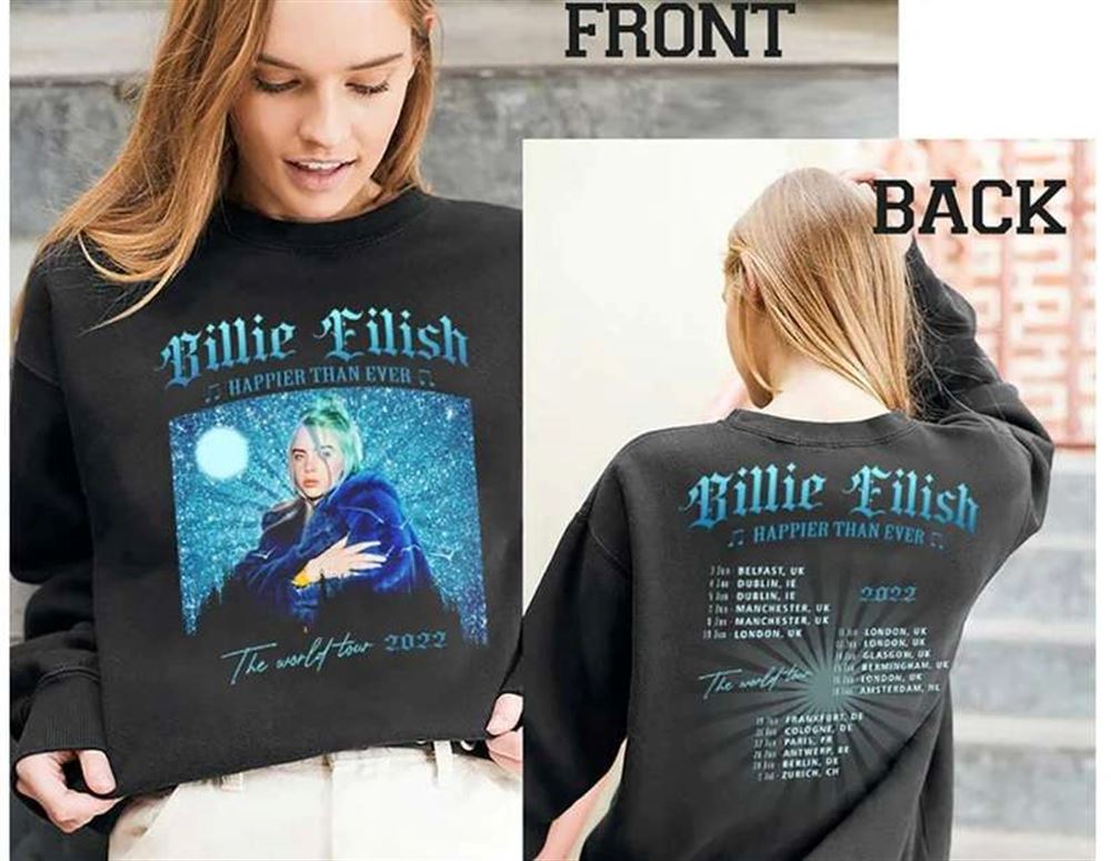 Billie Eilish The World Tour 2022 T Shirt Merch Size Up To 5xl