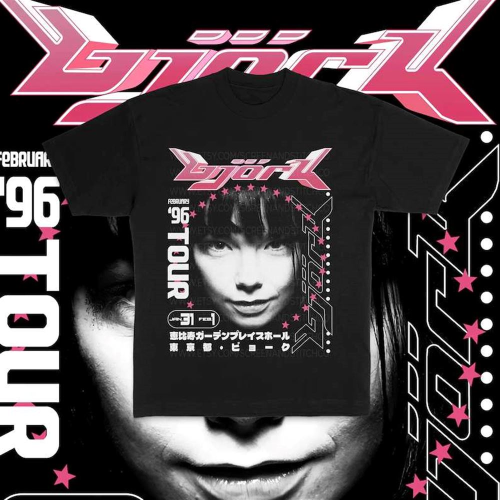 Bjork Japanese Tour 1996 T Shirt Size Up To 5xl