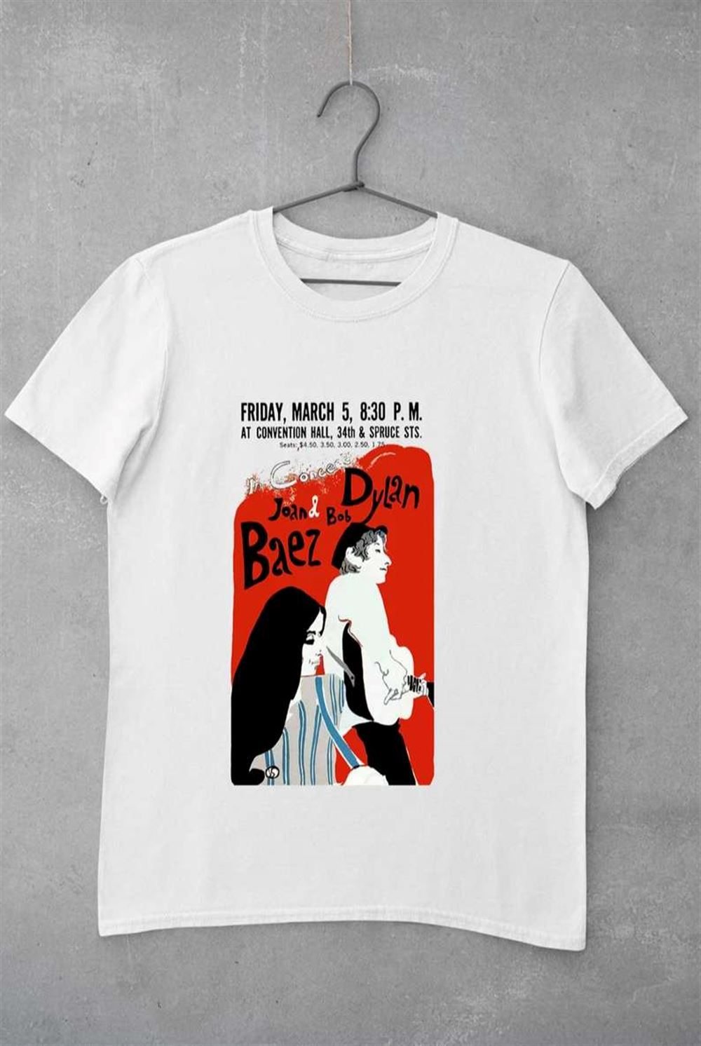 Bob Dylan Joan Baez Poster T Shirt Size Up To 5xl