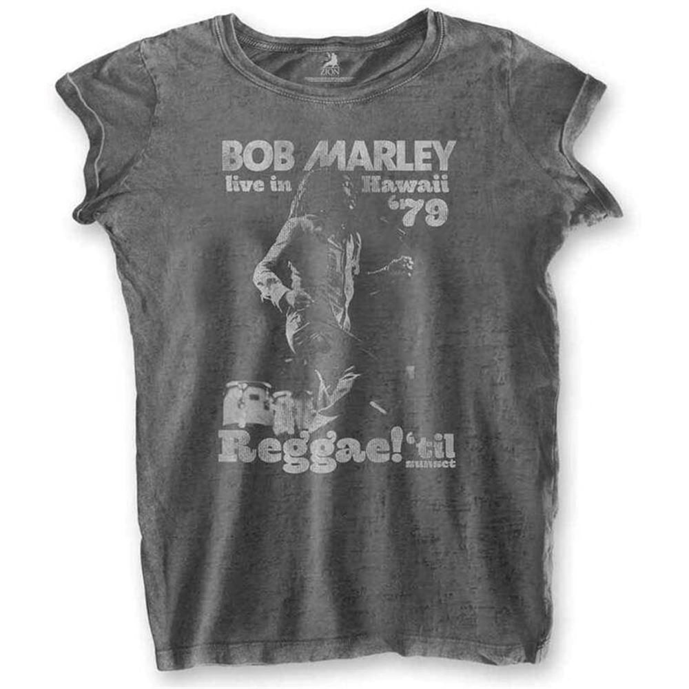 Bob Marley Hawaii Burnout T Shirt Size Up To 5xl