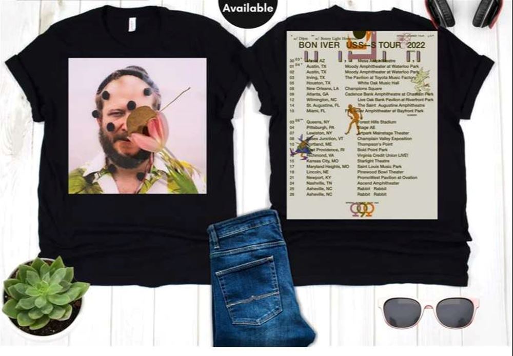 Bon Iver 2022 Tour T Shirt Size Up To 5xl