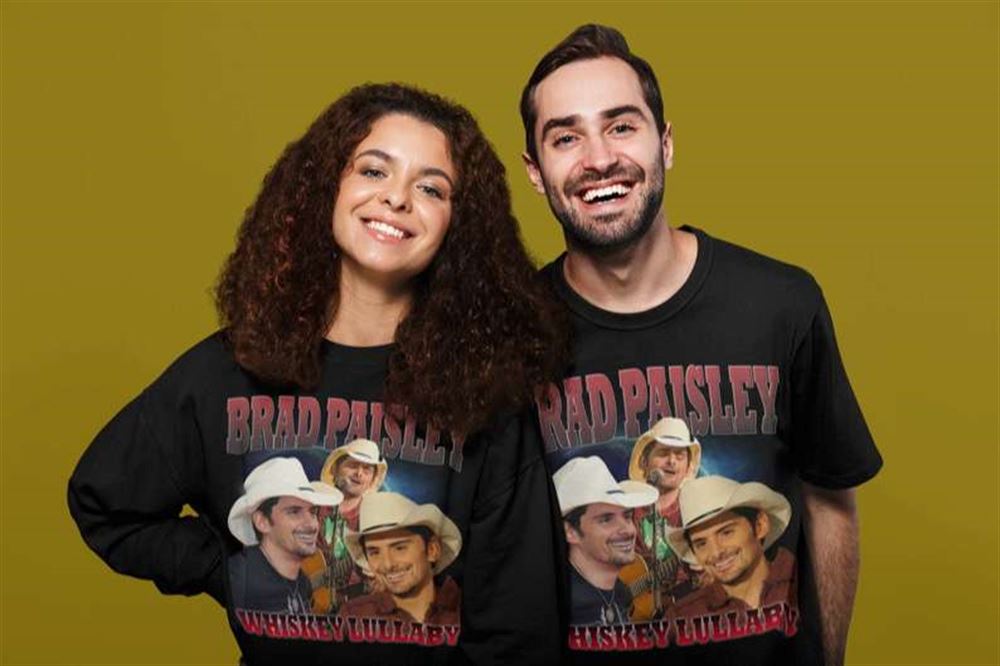 Brad Paisley Singer T Shirt Whiskey Lullaby Size Up To 5xl