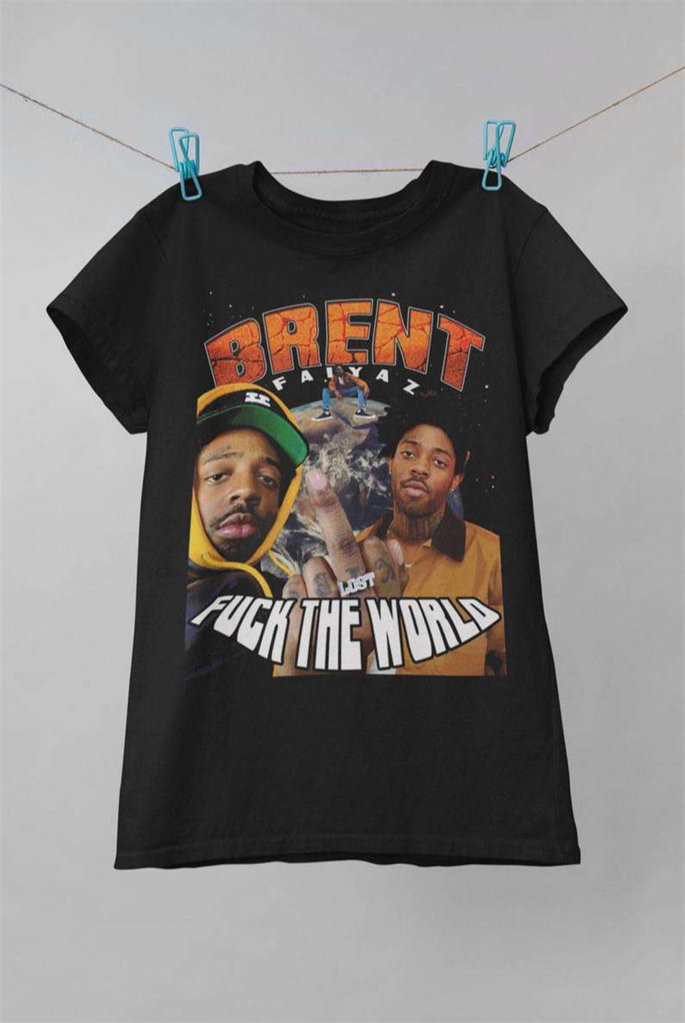 Brent Faiyaz Live Fack The Wolrd Vintage Retro Style Rap Music Hip Hop T Shirt Size Up To 5xl