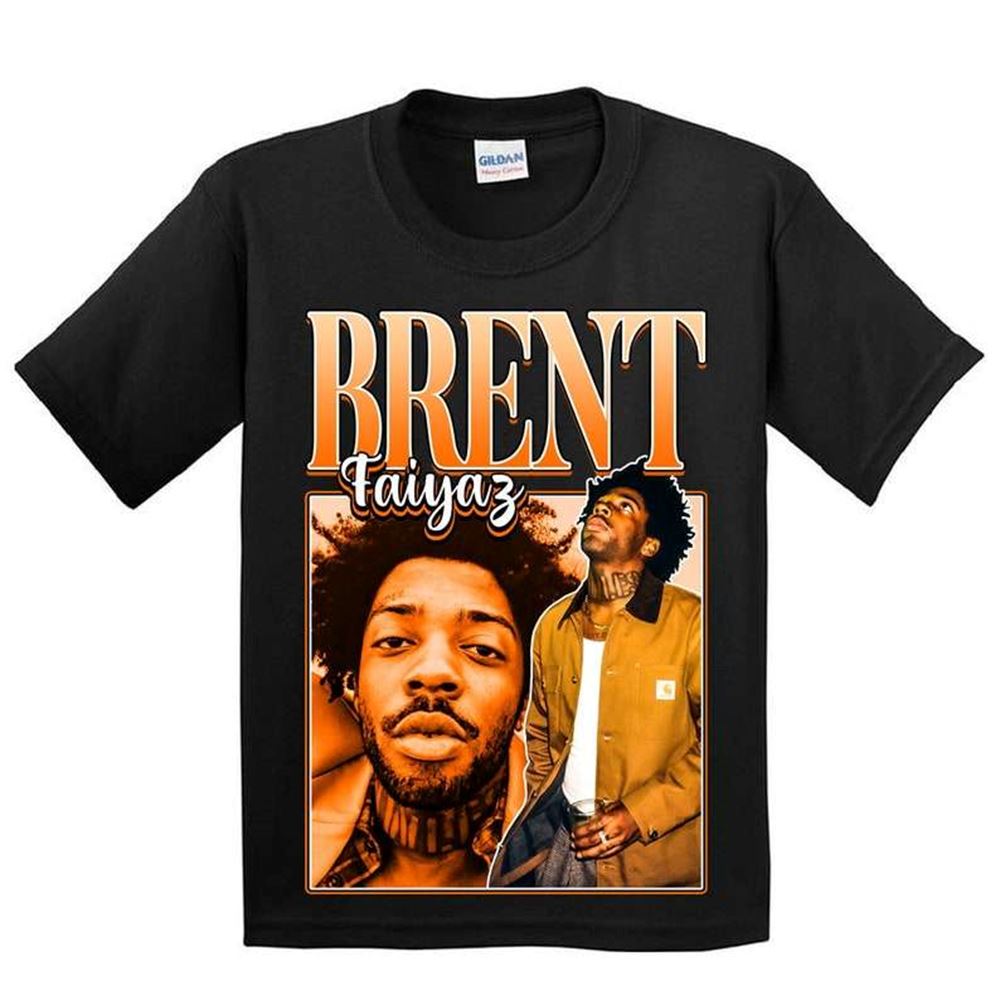 Brent Faiyaz Singer Vintage Black T Shirt Size Up To 5xl