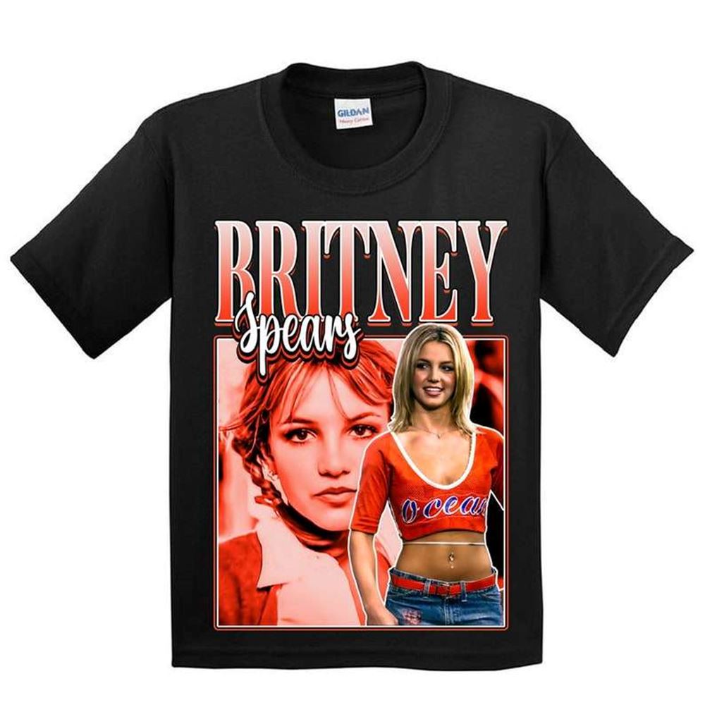 Britney Spears Singer Vintage Black T Shirt Size Up To 5xl