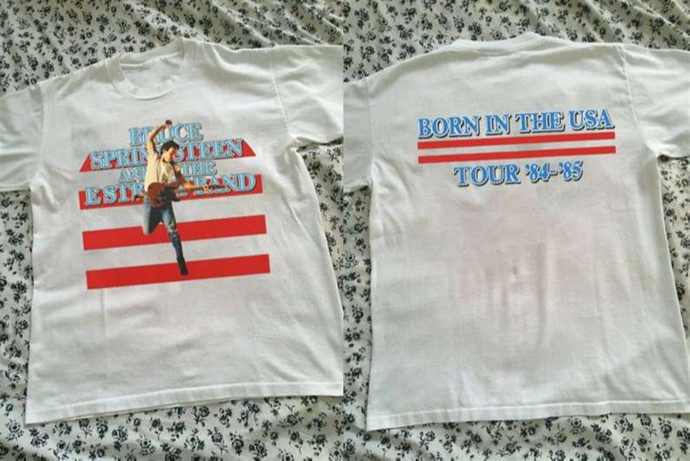 Bruce Springsteen And E Street Band Born In Usa Tour 84-85 T Shirt Size Up To 5xl