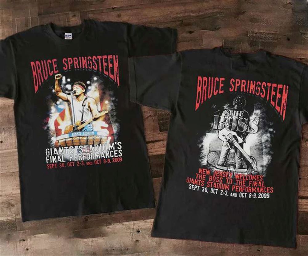 Bruce Springsteen Giants Stadium Final Performance Tour T Shirt Size Up To 5xl