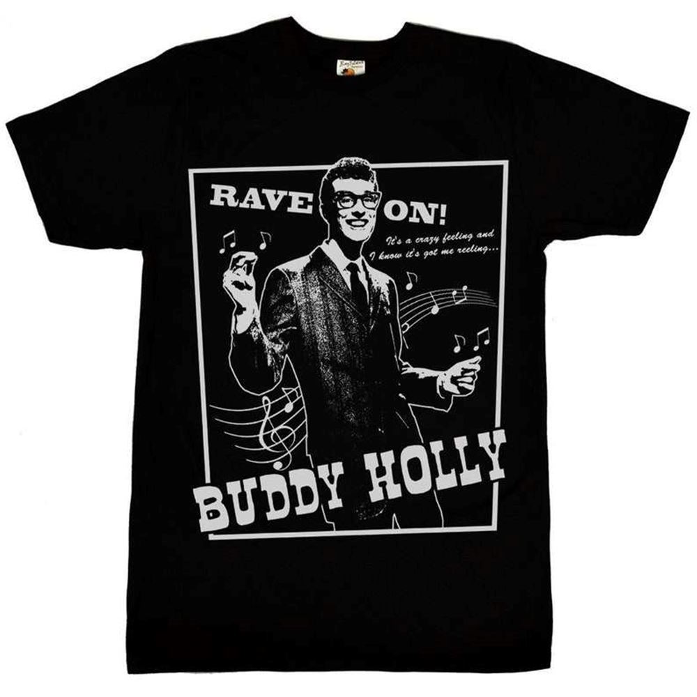 Buddy Holly Rave On Classic T Shirt Size Up To 5xl