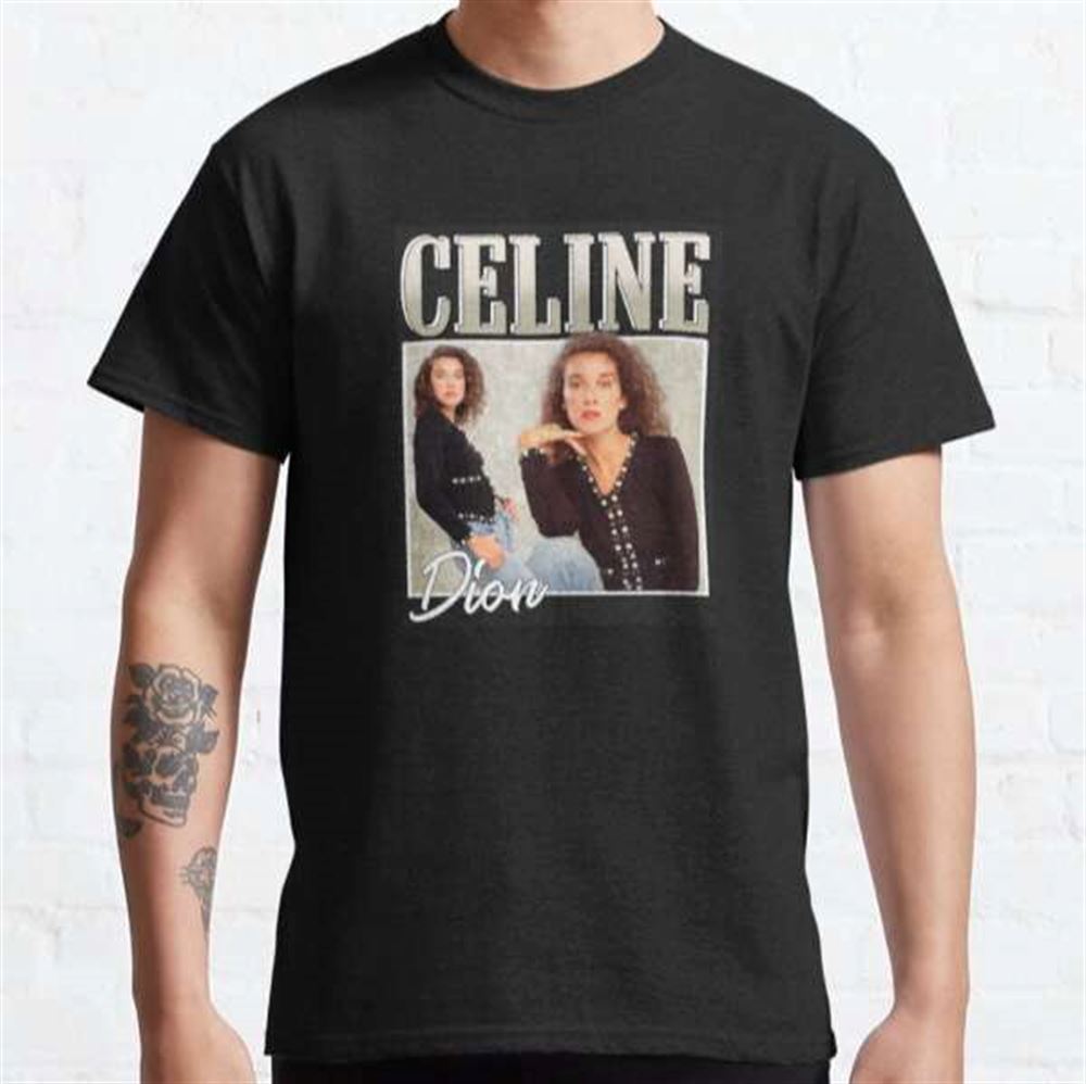 Celine Dion T-shirt Music Singer Merch Size Up To 5xl