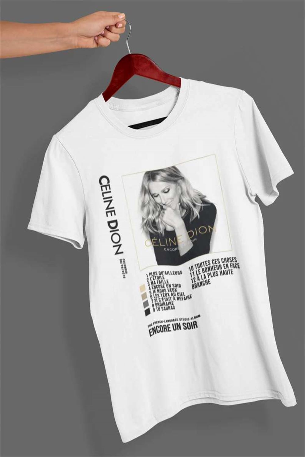 Celine Dion Unisex T Shirt Encore Un Soir Singer Size Up To 5xl