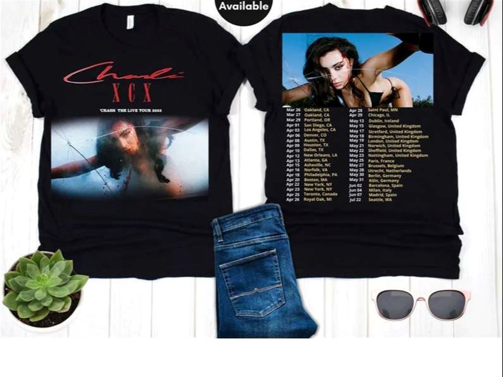 Charli Xcx Crash The Live Tour 2022 T Shirt Size Up To 5xl