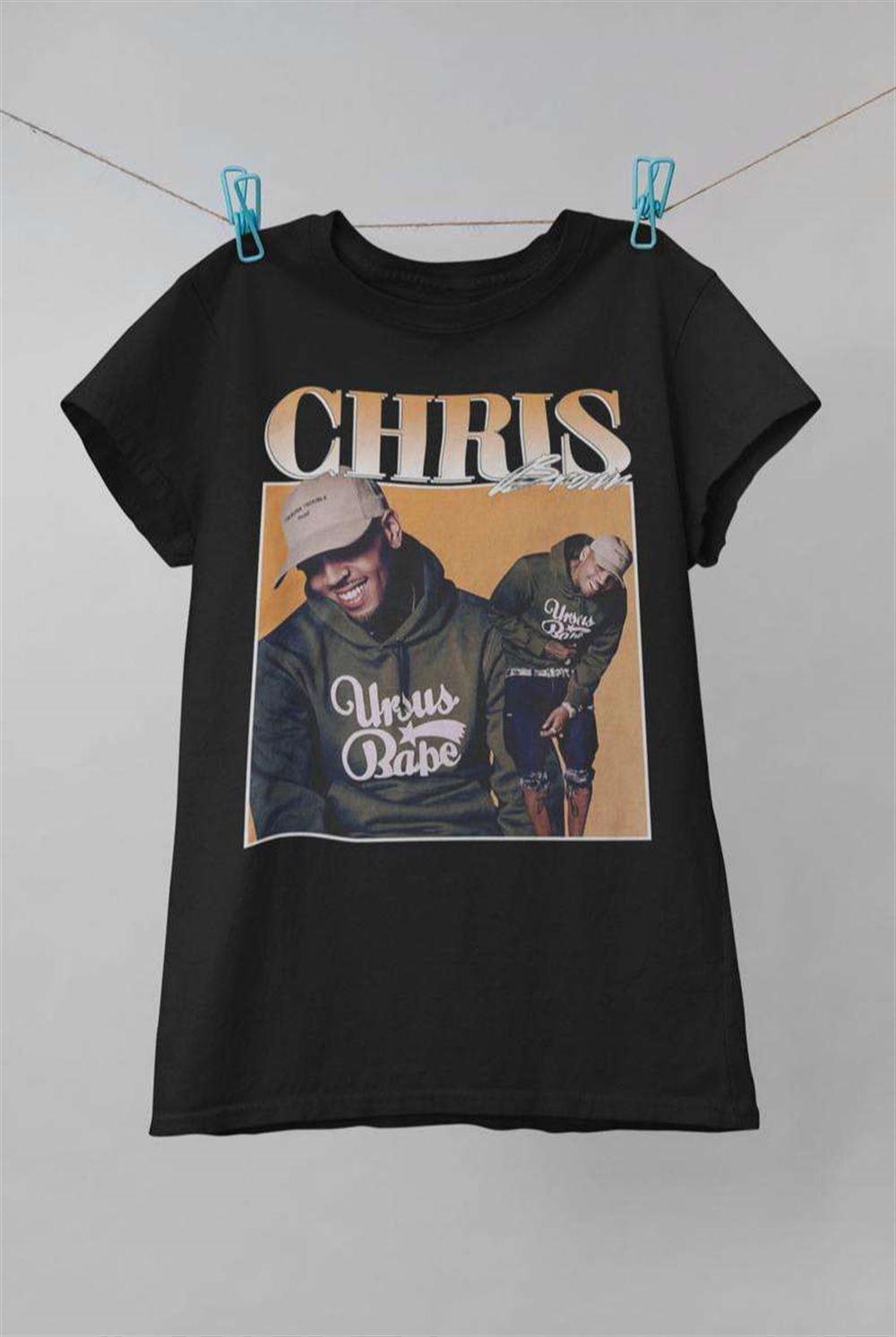 Chris Brown Vintage Retro Style Rap Music Hip Hop T Shirt Size Up To 5xl