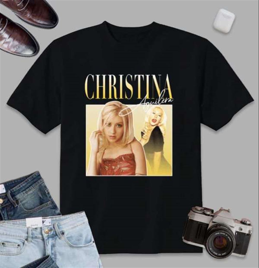 Christina Aguilera Music Singer Graphic T-shirt Size Up To 5xl