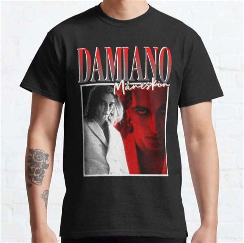 Damiano David Maneskin T-shirt Music Singer Size Up To 5xl