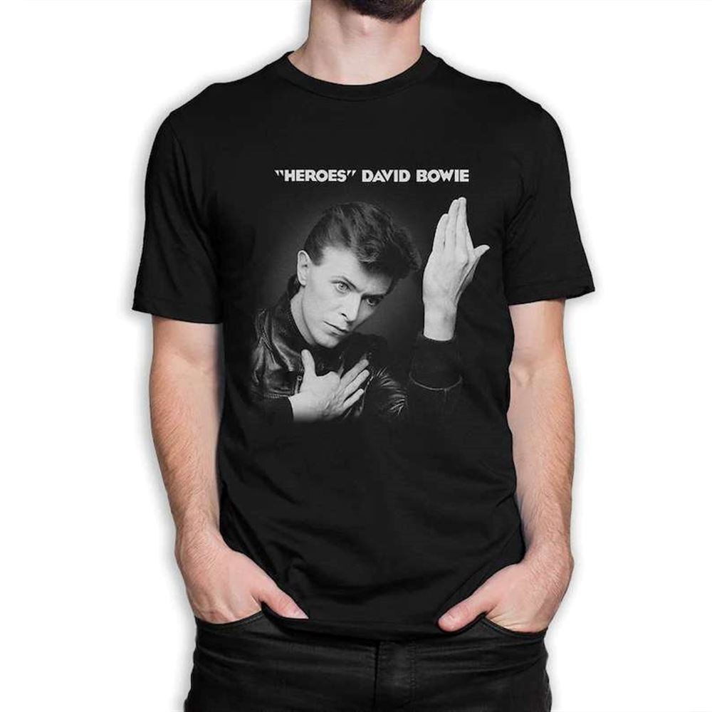 David Bowie Heroes T Shirt Size Up To 5xl