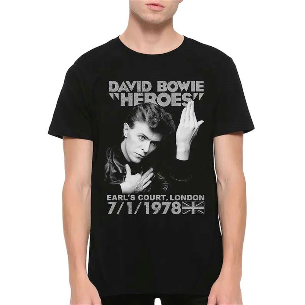 David Bowie Heroes Vintage T Shirt Size Up To 5xl