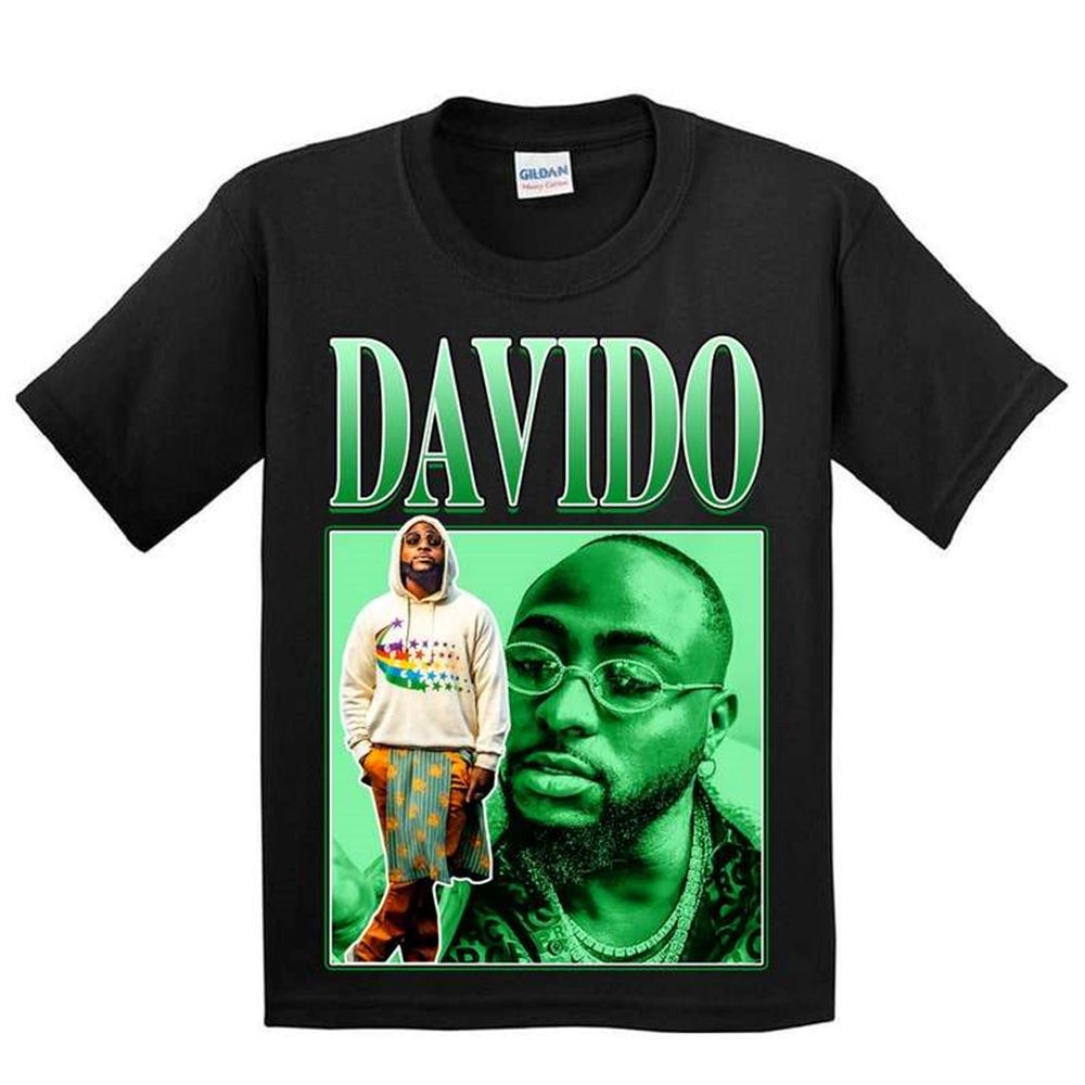 Davido Singer Vintage Black T Shirt Size Up To 5xl