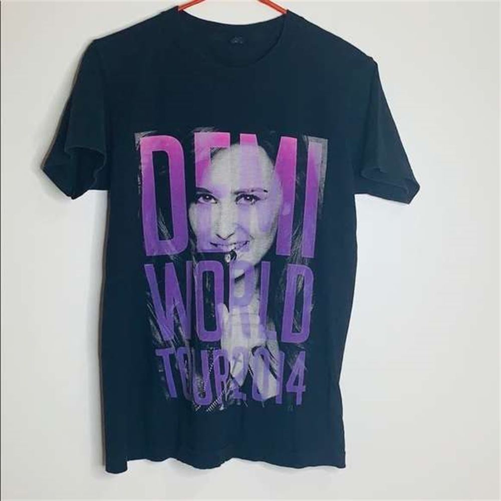 Demi Moore 2014 Black World Tour T Shirt Size Up To 5xl