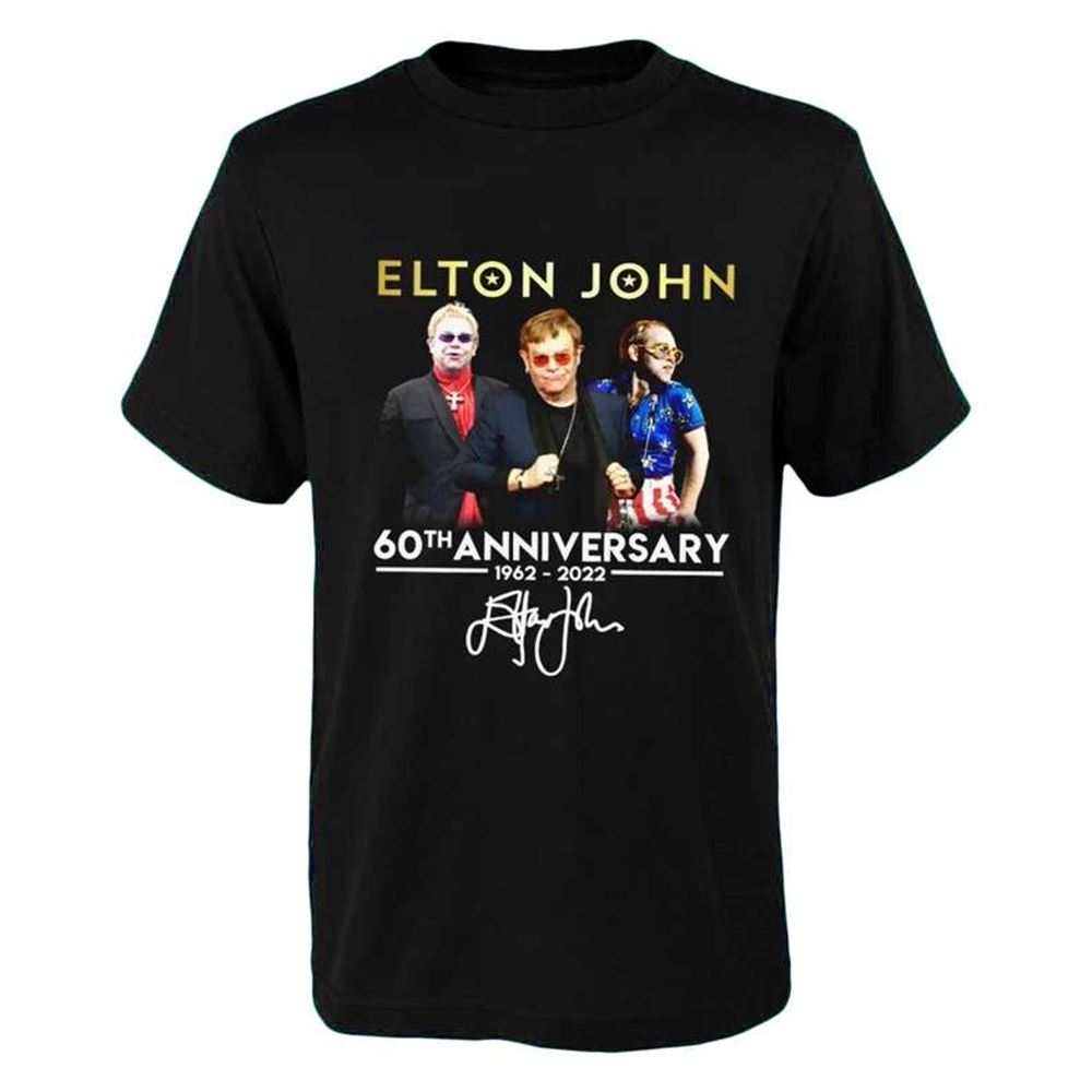 Elton John 60th Anniversary T Shirt Memories Size Up To 5xl