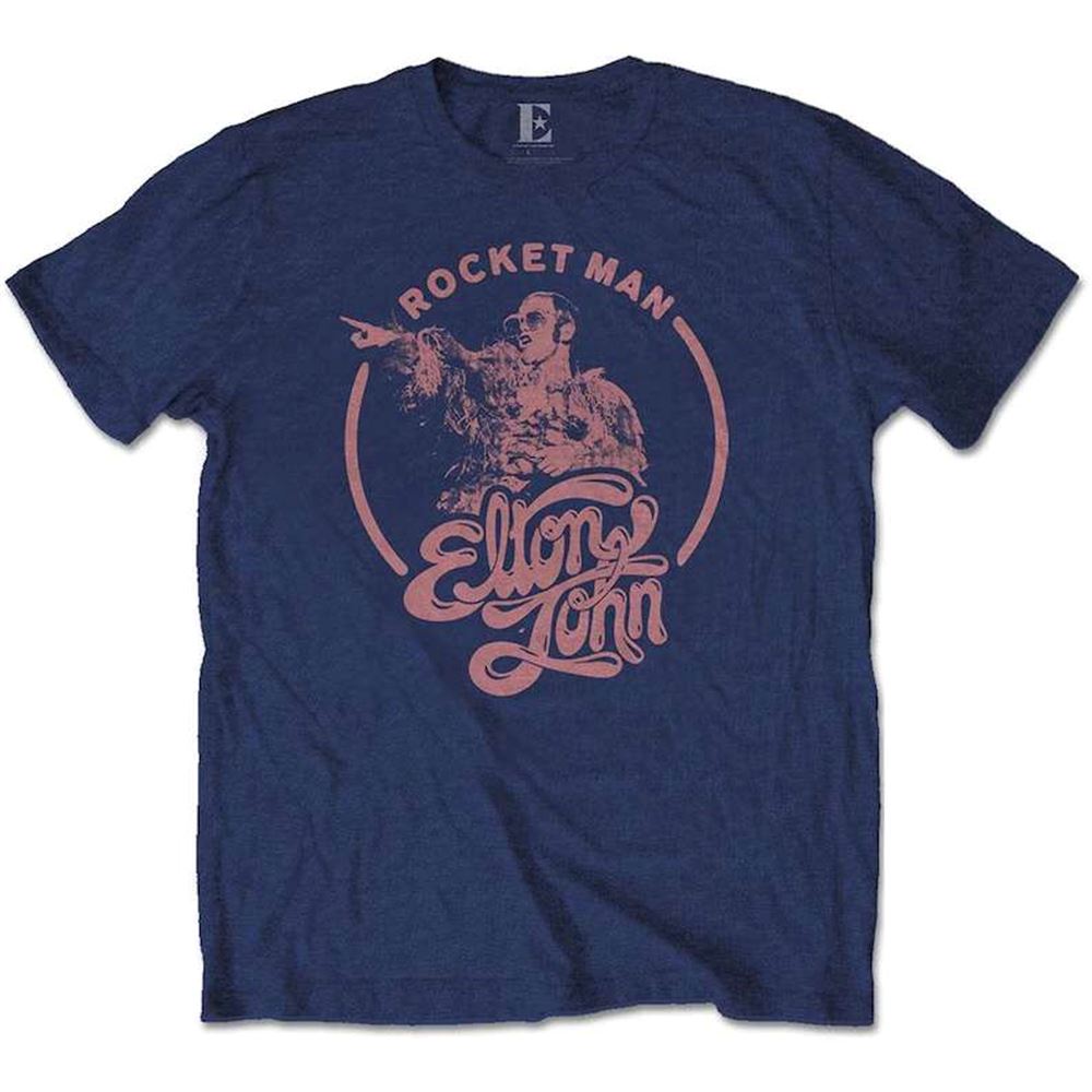 Elton John Classic T-shirt Rocketman Circle Point Size Up To 5xl