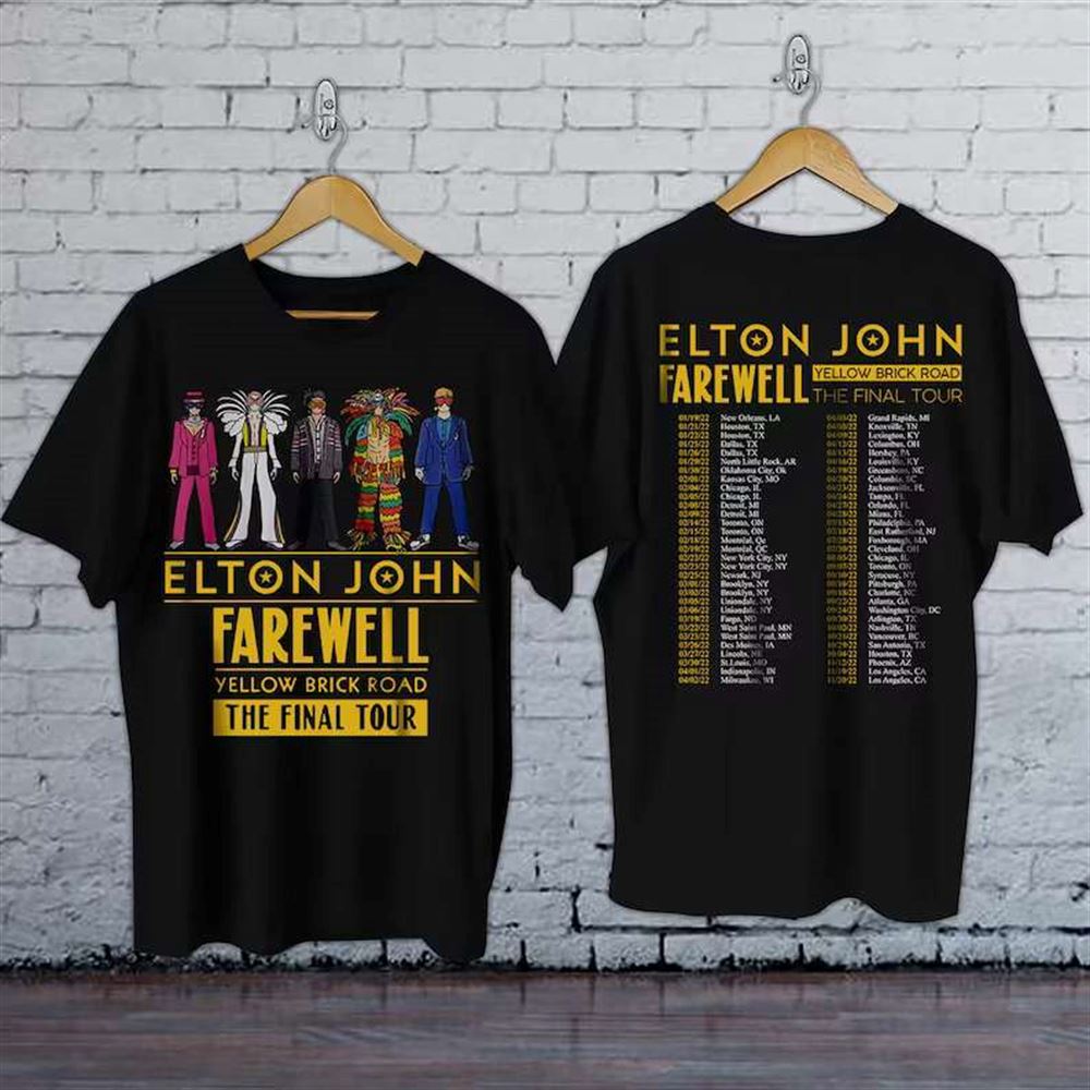 Elton John Farewell Tour 2022 Concert T-shirt Size Up To 5xl