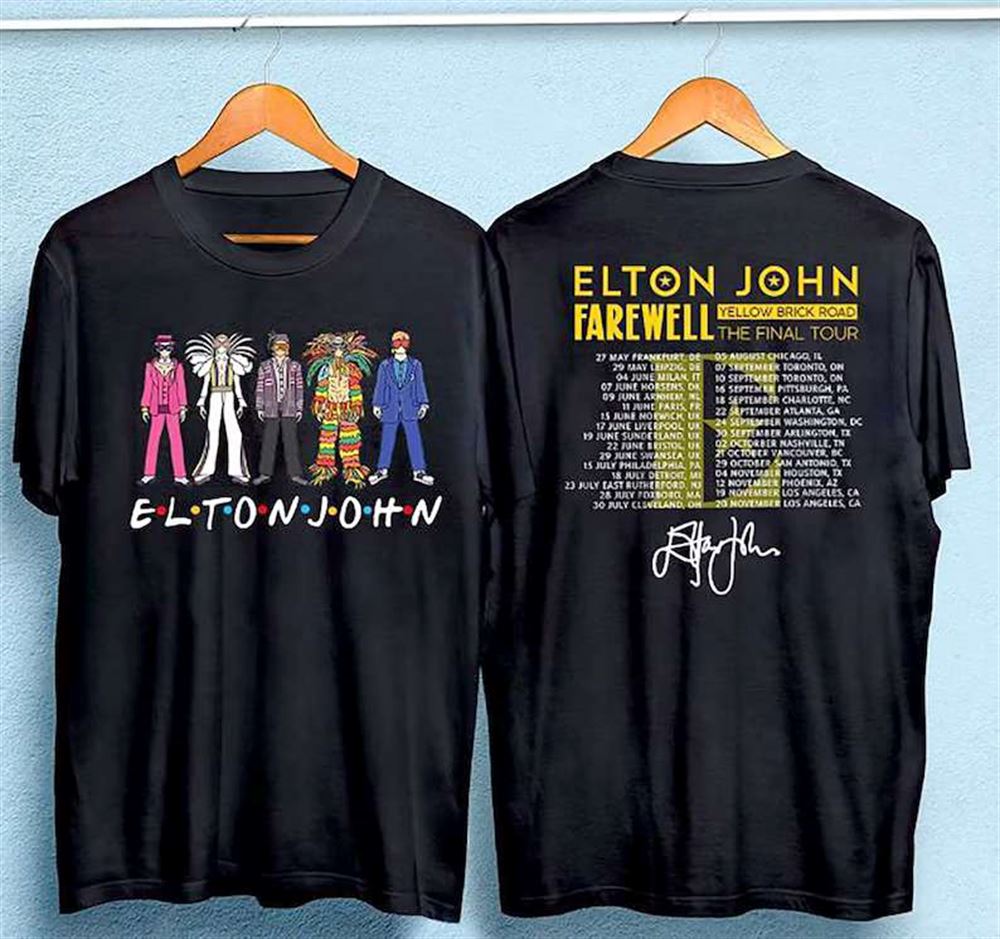 Elton John Farewell Tour 2022 T-shirt Concert Music Size Up To 5xl