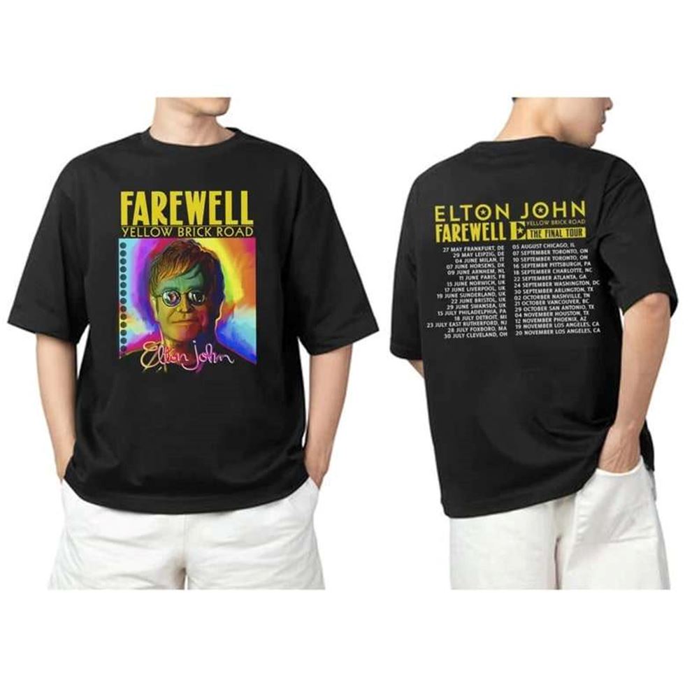 Elton John Farewell Yellow Brick Road The Final Tour 2022 Shirt Size Up To 5xl