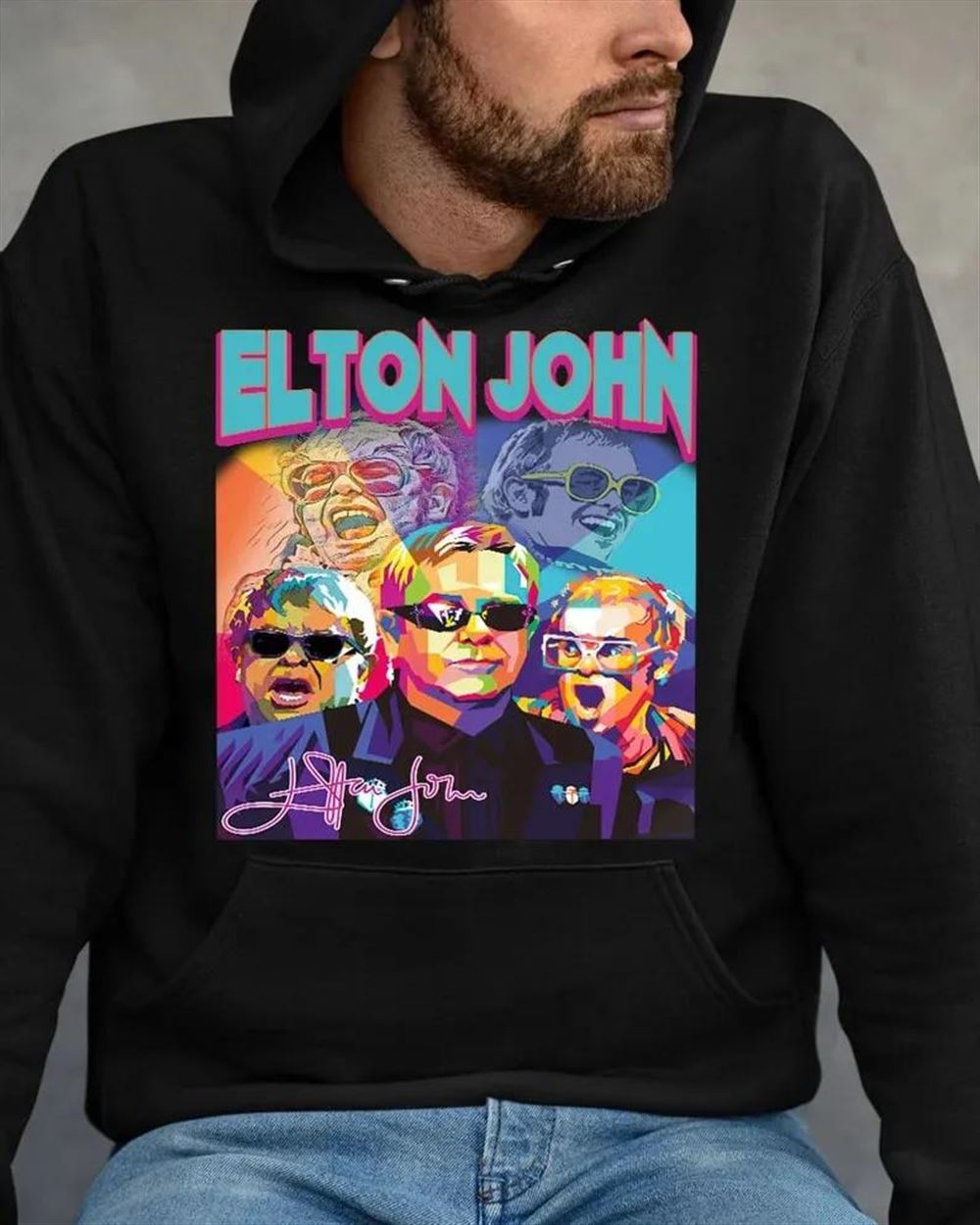 Elton John Singer Vintage Style T-shirt Size Up To 5xl