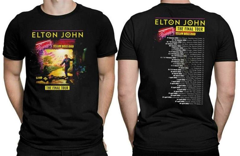 Elton John T Shirt Farewell Tour 2022 Merch Size Up To 5xl