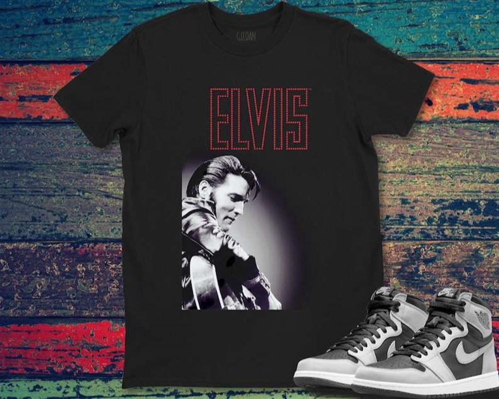 Elvis Presley Official Script Rock Music T Shirt Size Up To 5xl