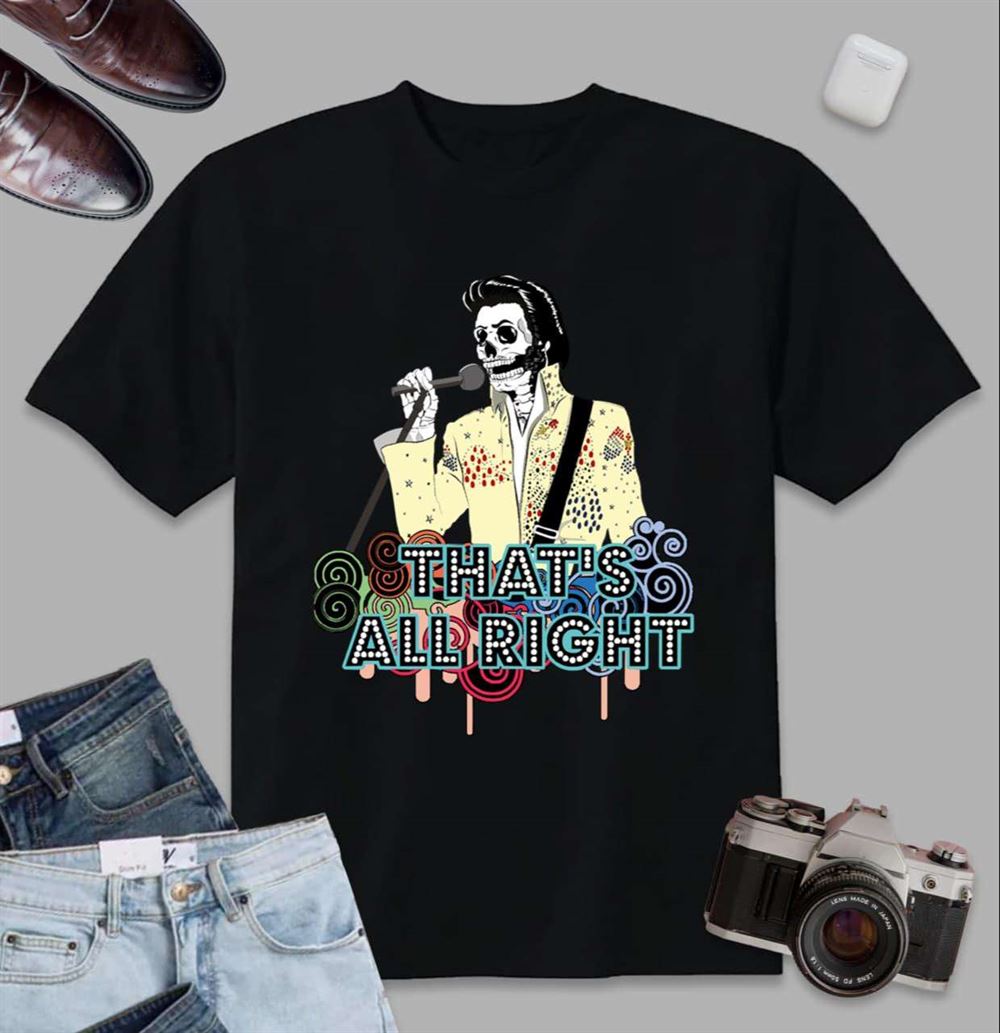 Elvis Presley Skull Classic T Shirt Size Up To 5xl