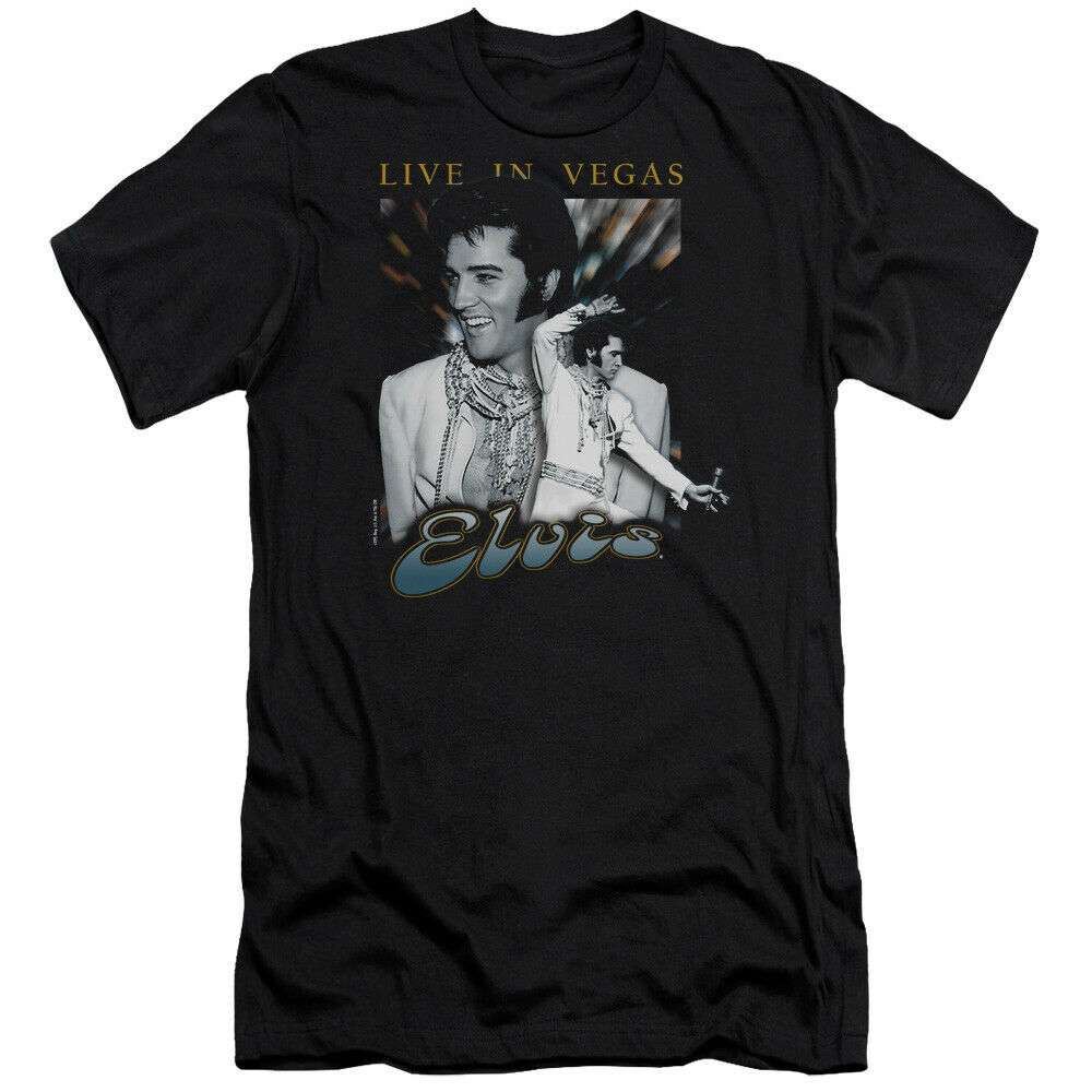 Elvis Presley T Shirt Live In Vegas Size Up To 5xl