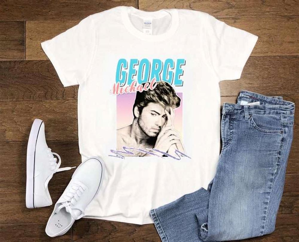 George Michael 80s Styled Aesthetic T Shirt Size Up To 5xl