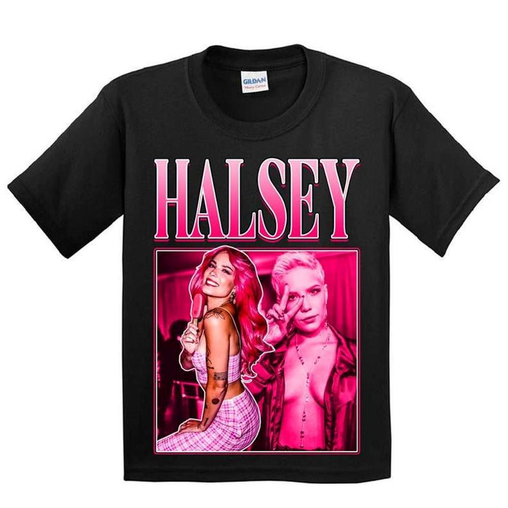 Halsey Singer Vintage Black T Shirt Size Up To 5xl