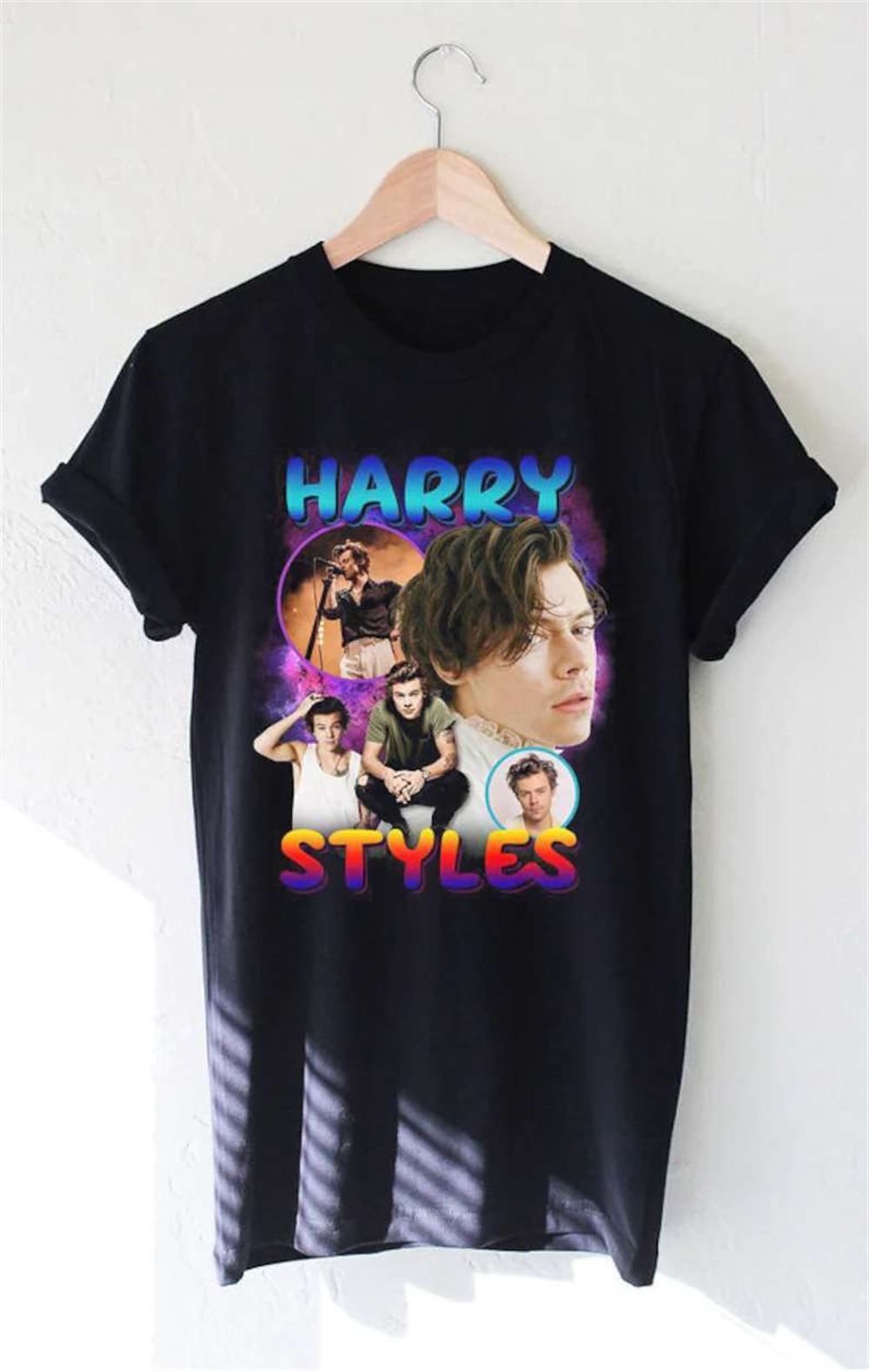 Harrry Styles Singer One Direction Black Unisex Shirt Size Up To 5xl