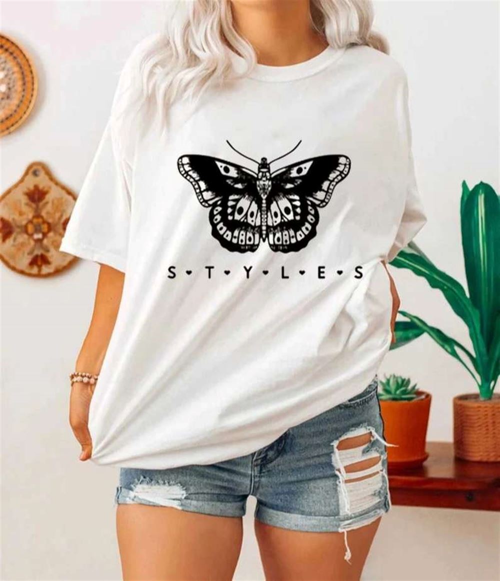 Harry Styles Butterfly T-shirt Size Up To 5xl