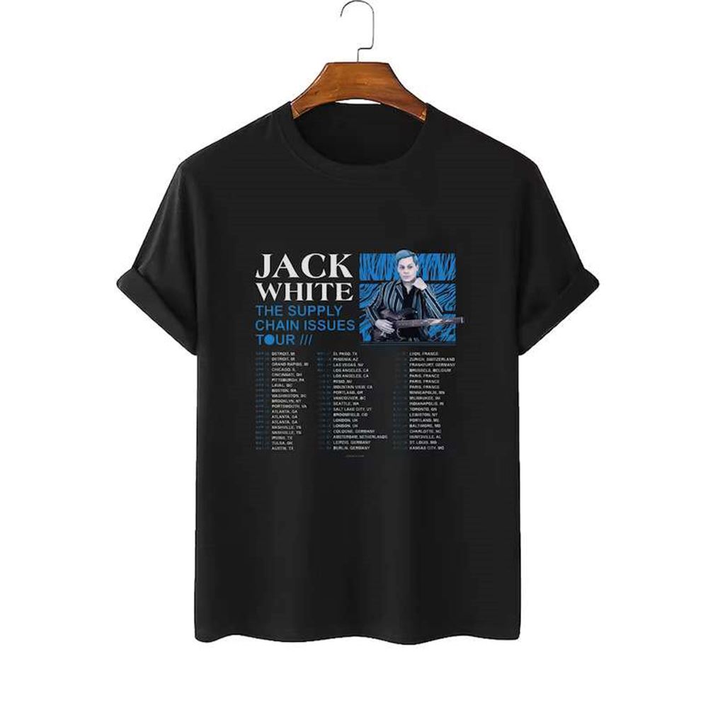 Jack White The Supply Chain Issue Tour 2022 T Shirt Singer Size Up To 5xl