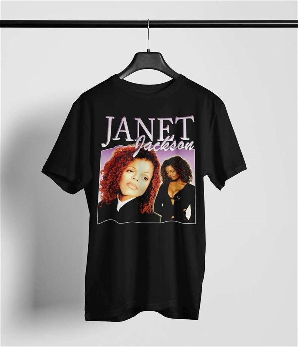 Janet Jackson Singer Retro T-shirt Size Up To 5xl