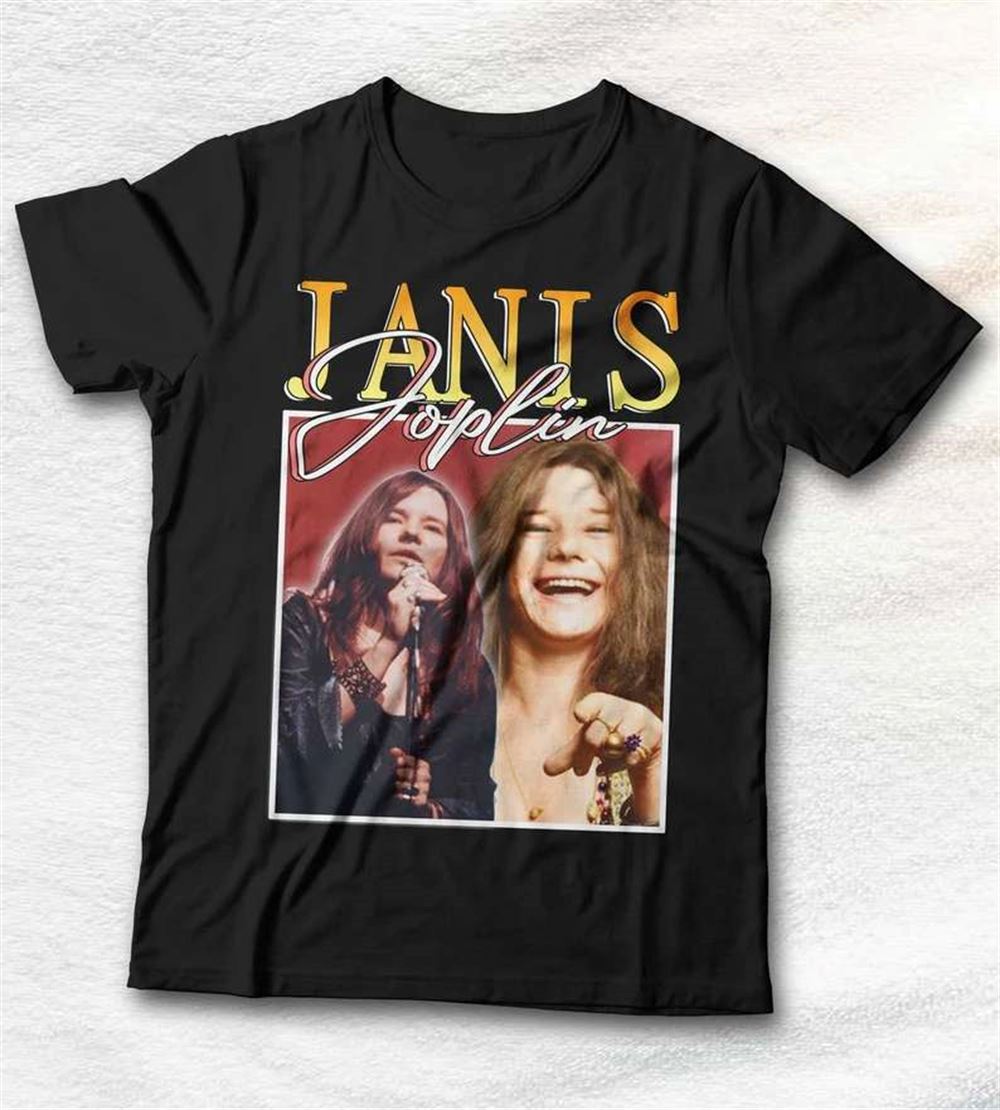 Janis Joplin T Shirt Music Singer Merch Size Up To 5xl