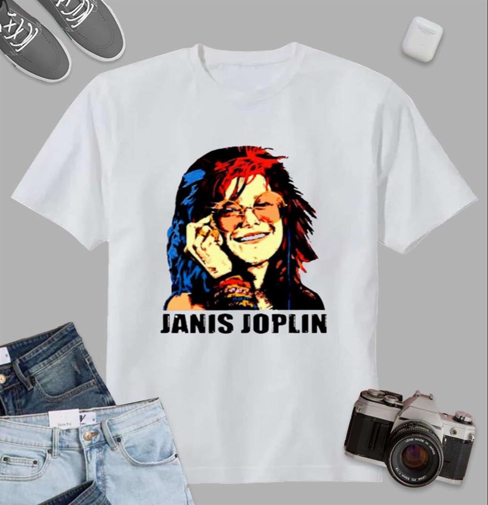 Janis Joplin T Shirt Singer Size Up To 5xl