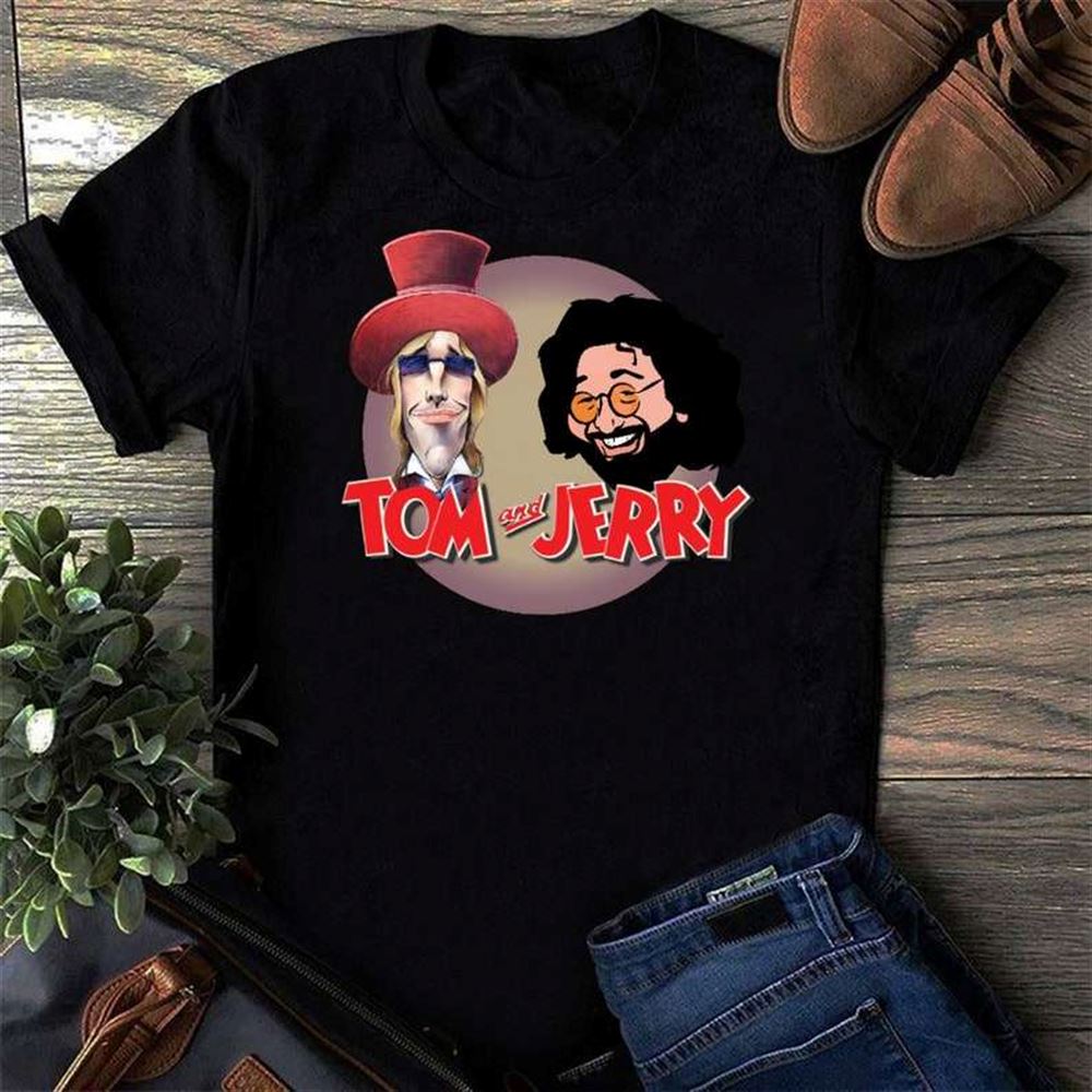 Jerry Garcia Tom Petty Tom And Jerry T Shirt Size Up To 5xl