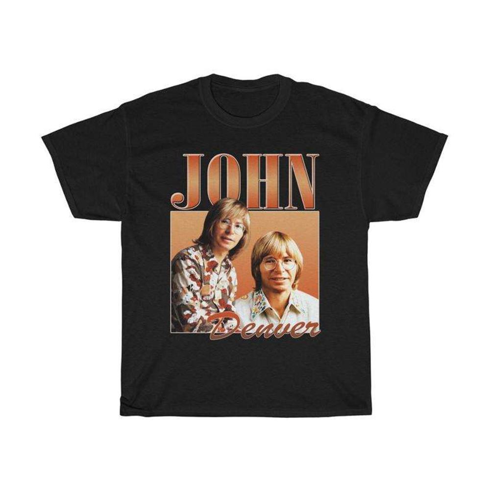 John Denver Vintage Retro Classic Unisex T Shirt Size Up To 5xl